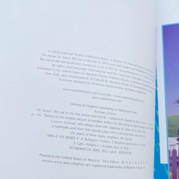 The cat in the hat movie story book 2003 - Picture 9 of 9